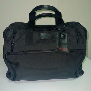 Tumi Alpha Messenger/Carry-On Bag 206D3 in Ballistic Black